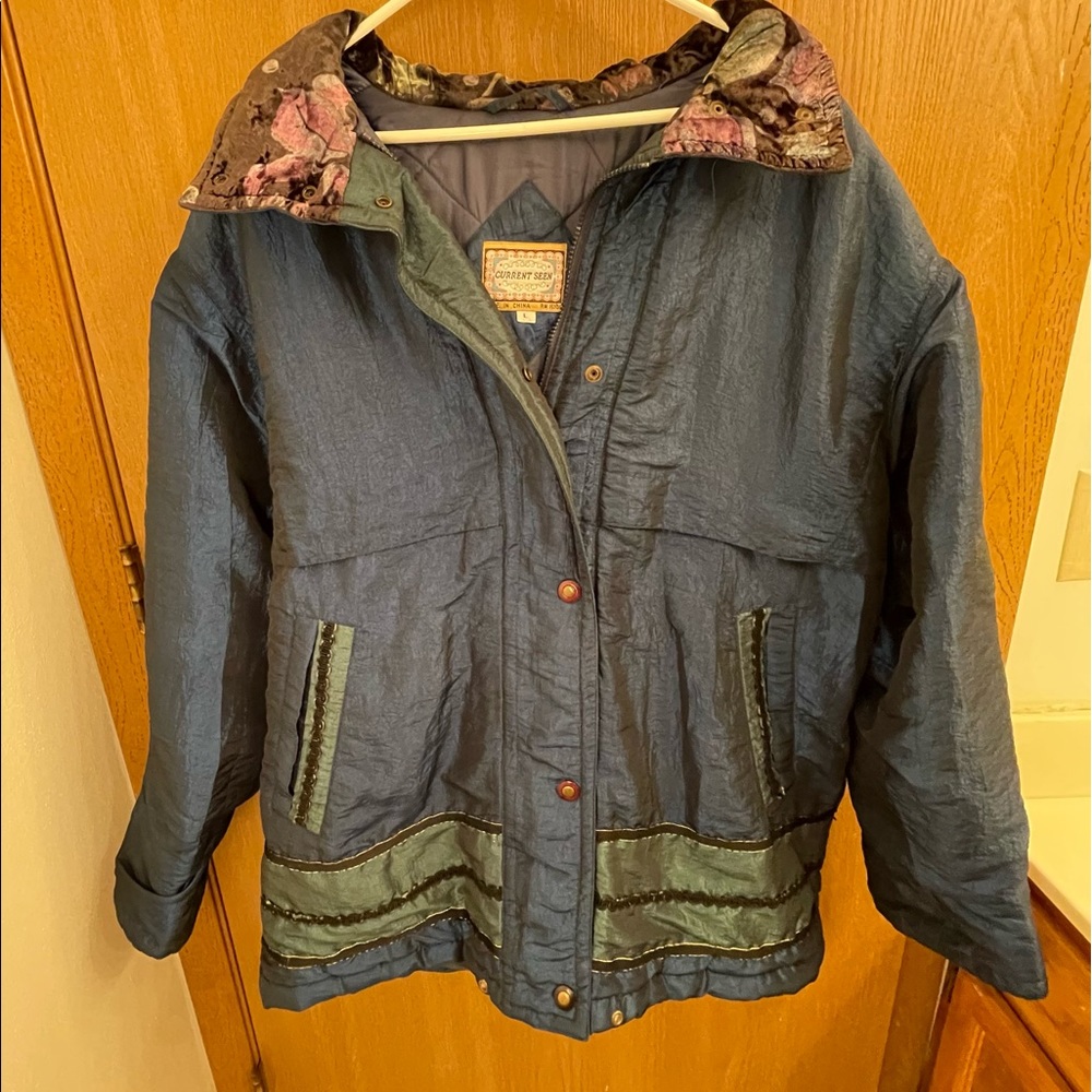 VINTAGE women’s current scene color block jacket